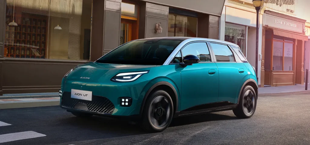 Exterior del carro eléctrico GAC AION UT